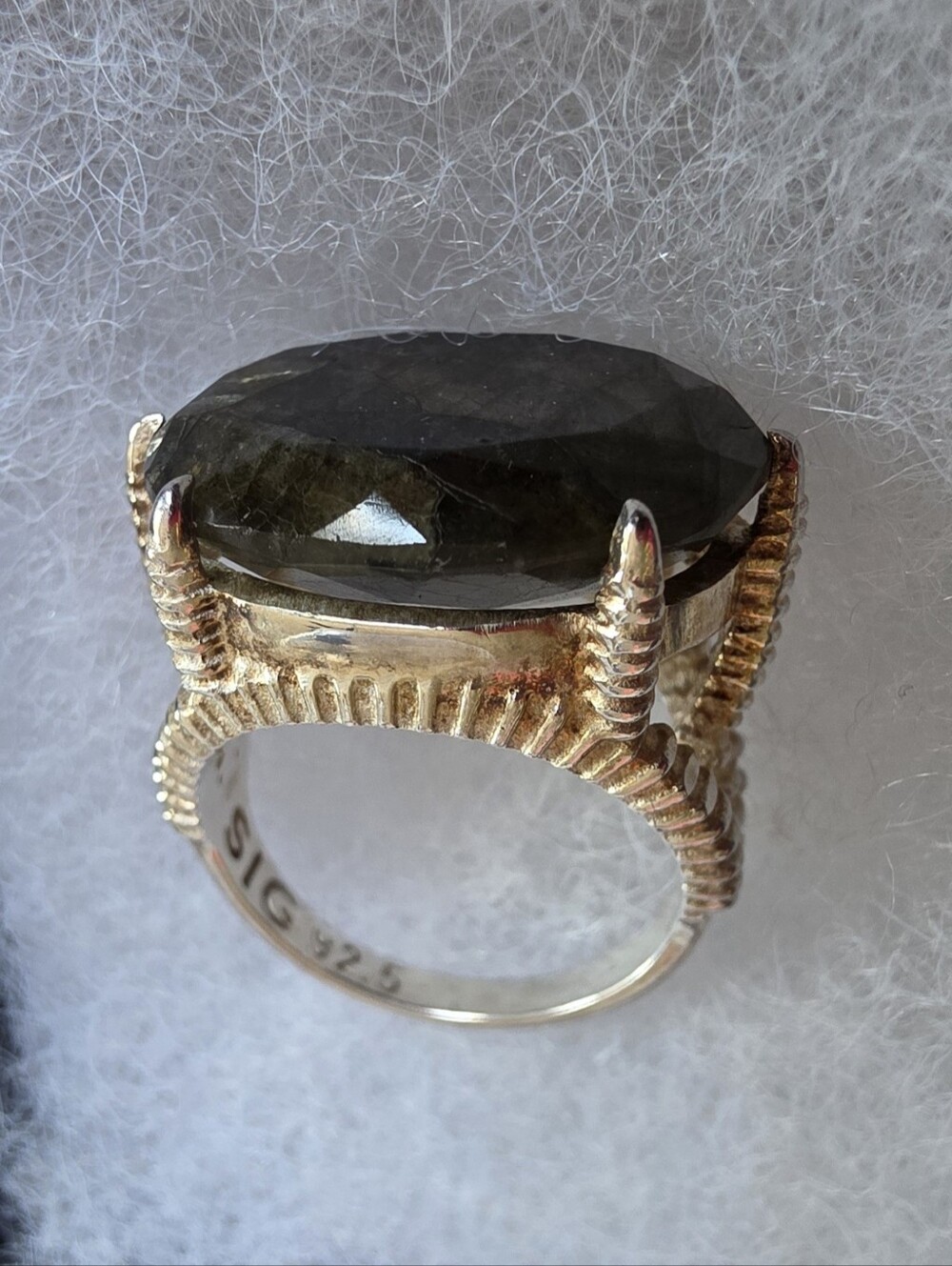 Sterling silver Labradorite Ring S-9